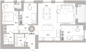 планировка, фото №1