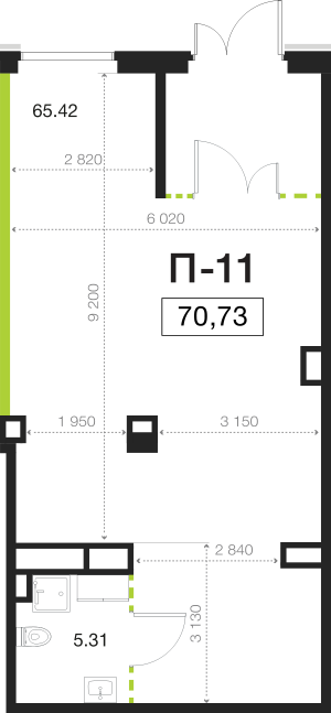 планировка, фото №1