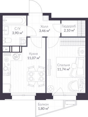 планировка, фото №1