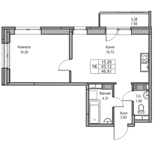 планировка, фото №1