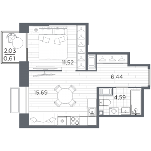 планировка, фото №1