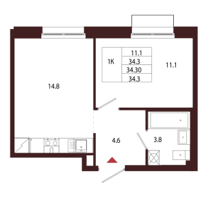 планировка, фото №1