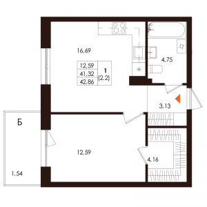 планировка, фото №1