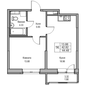 планировка, фото №1