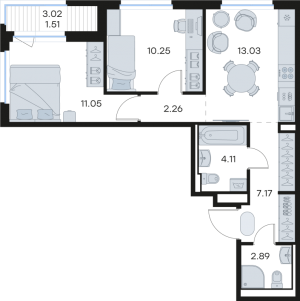 планировка, фото №1