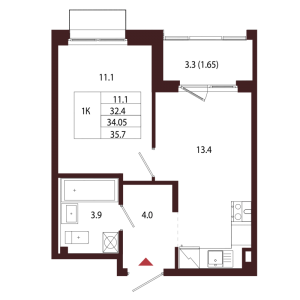 планировка, фото №1