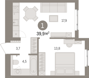 планировка, фото №1