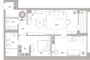 планировка, фото №1