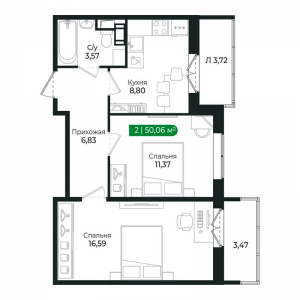 планировка, фото №1