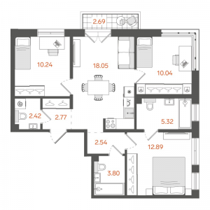 планировка, фото №1