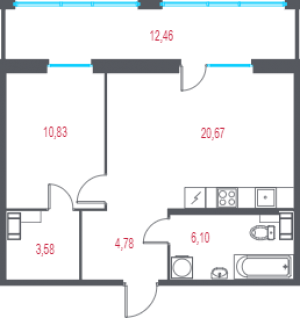 планировка, фото №1