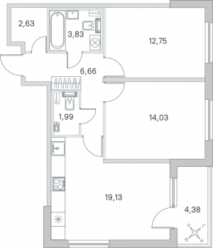 планировка, фото №1