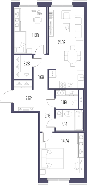 планировка, фото №1