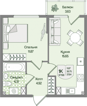 планировка, фото №1