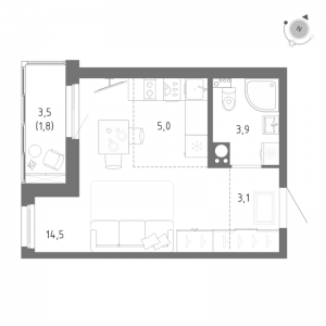 планировка, фото №1