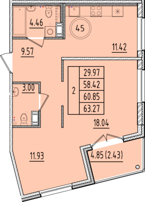 планировка, фото №1