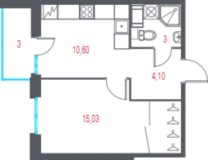 планировка, фото №1