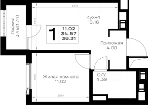 планировка, фото №1