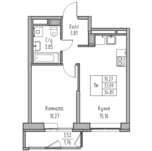 планировка, фото №1