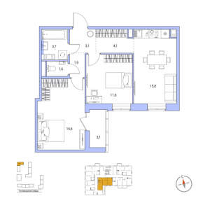 планировка, фото №1