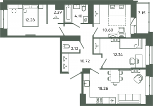 планировка, фото №1