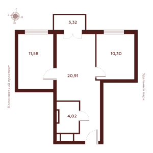 планировка, фото №1