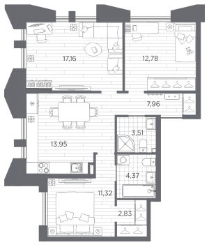 планировка, фото №1