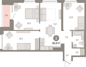 планировка, фото №1