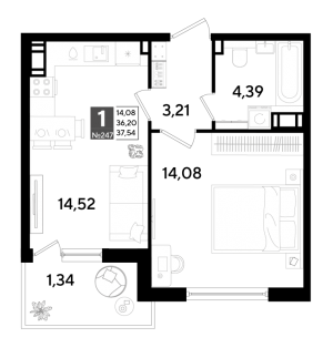 планировка, фото №1