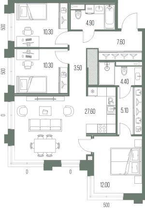 планировка, фото №1