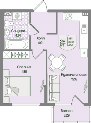 планировка, фото №1