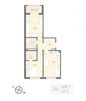 планировка, фото №1