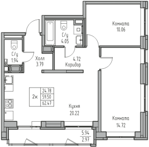 планировка, фото №1