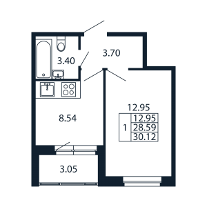планировка, фото №1