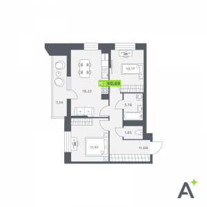 планировка, фото №1