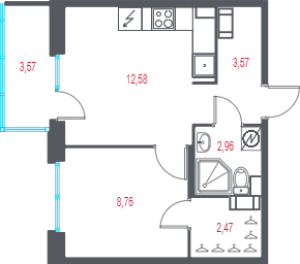 планировка, фото №1