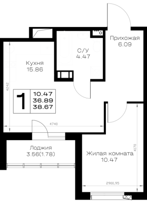 планировка, фото №1