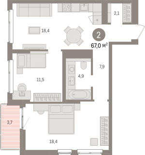 планировка, фото №1