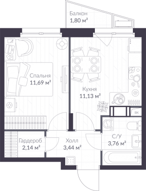 планировка, фото №1