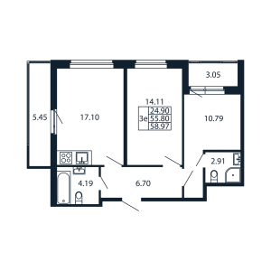 планировка, фото №1
