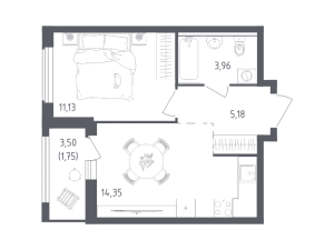 планировка, фото №1