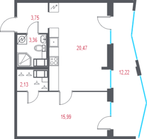 планировка, фото №1