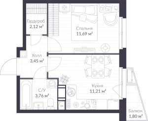 планировка, фото №1