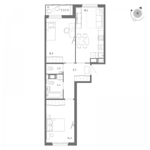 планировка, фото №1