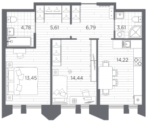 планировка, фото №1