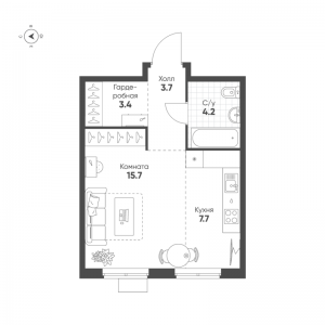 планировка, фото №1