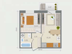 планировка, фото №1