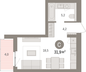 планировка, фото №1