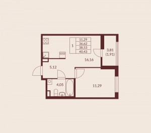 планировка, фото №1