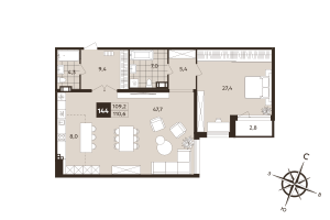 планировка, фото №1